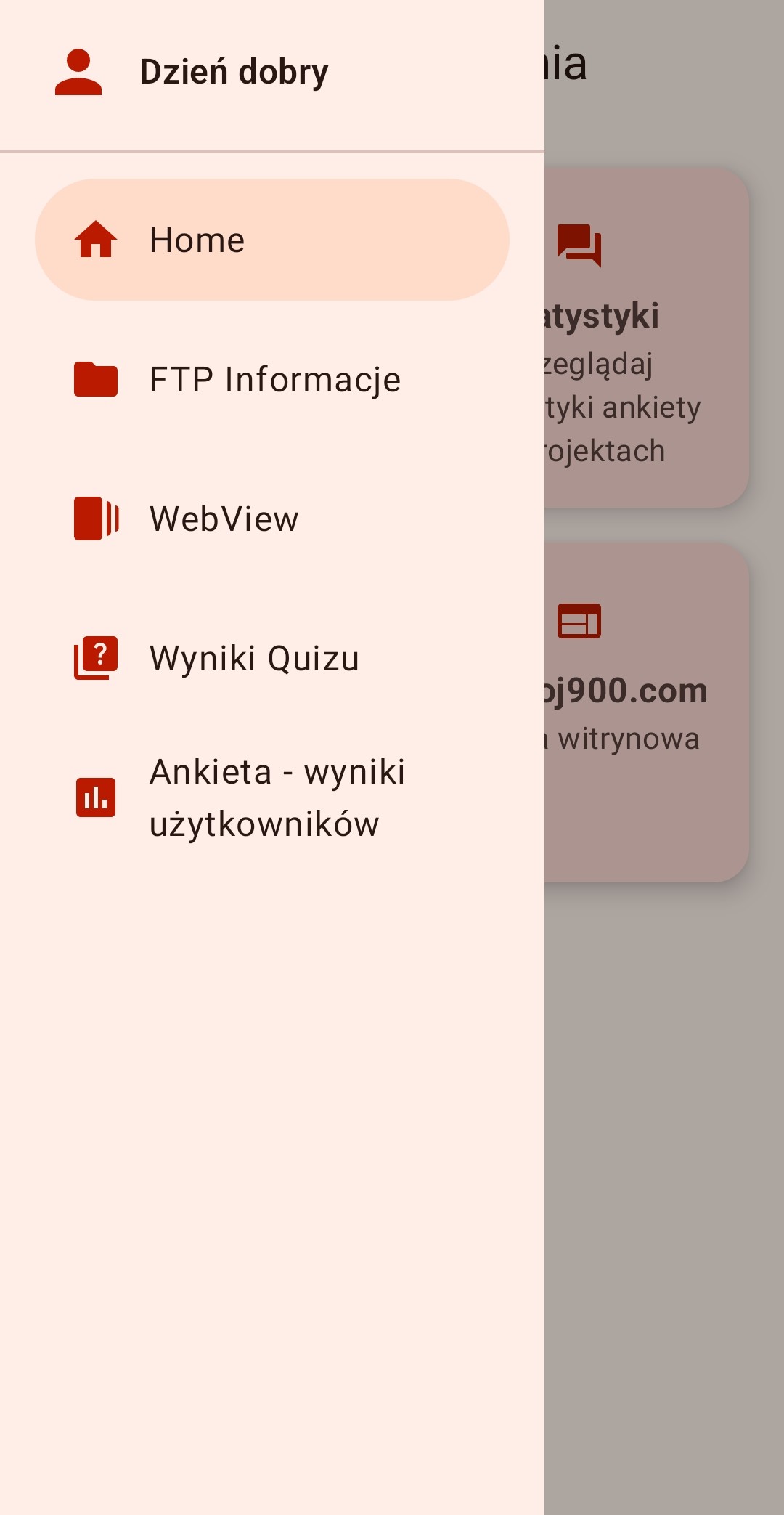 Zrzut ekranu aplikacji Danwoj900